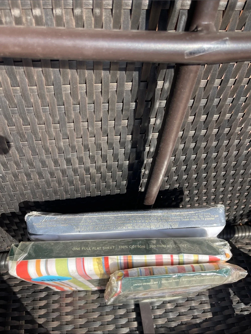 NWT ‼️ LAUREN  Ralph Lauren Harborview stripe multi 100% cotton FULL sheet  set